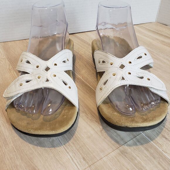 Vionic Sonja Women's Sandals Slip On Metallic Gold Bronze Casual Comfort Size 6 - Picture 3 of 7